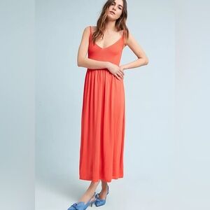 Mara Hoffman Delilah Ribbed Knit Dress, Poppy - Size Small